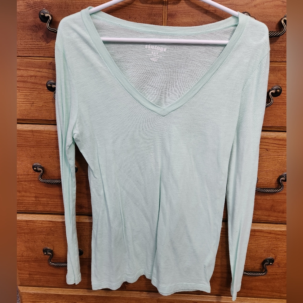 Mint Long Sleeve V-neck